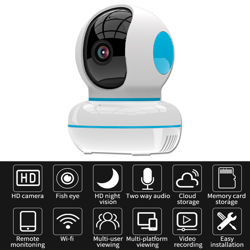 720P 1080P WIFI remote control voice intercom detection alarm indoor surveillance camera